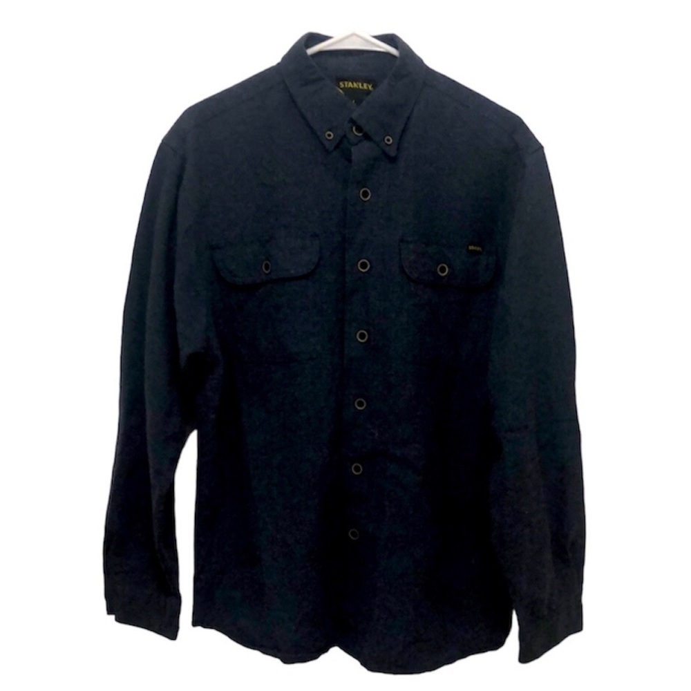 Stanley Navy Button Down Flannel Shirt 
Large